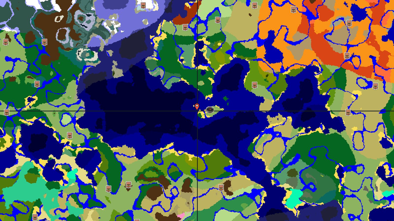 Plains Island with an Ocean Ruin at Spawn — Minecraft seed preview