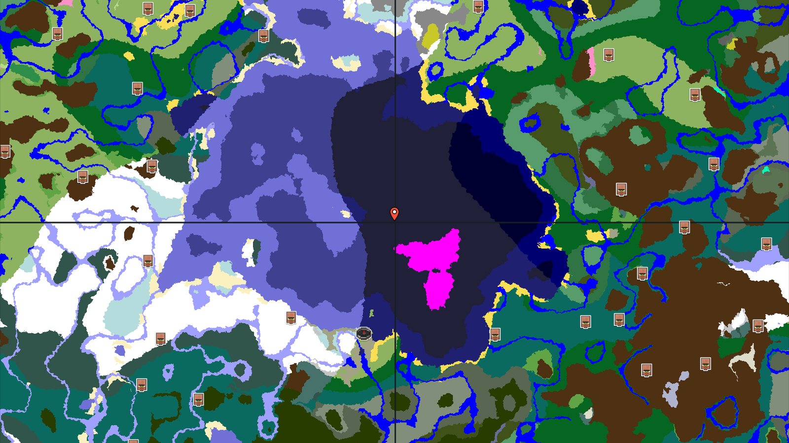 Ice Spikes and Mushroom Fields Close to Spawn — Minecraft seed preview