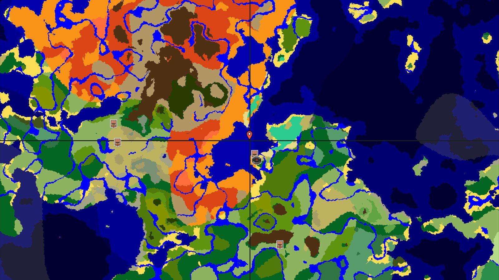 Savanna Spawn with Nearby Village and Jungle Temple — Minecraft seed preview