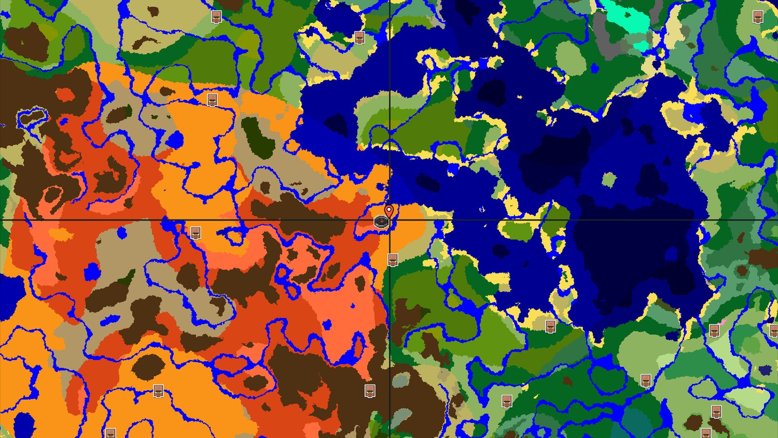 Badlands and Desert with an Early Village — Minecraft seed preview