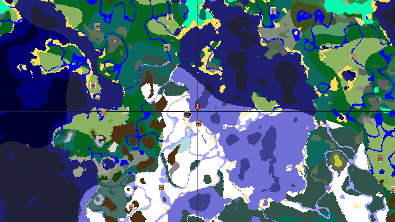 Ice Spikes and Cold Oceans Near Snowy Plains Spawn — Minecraft seed preview