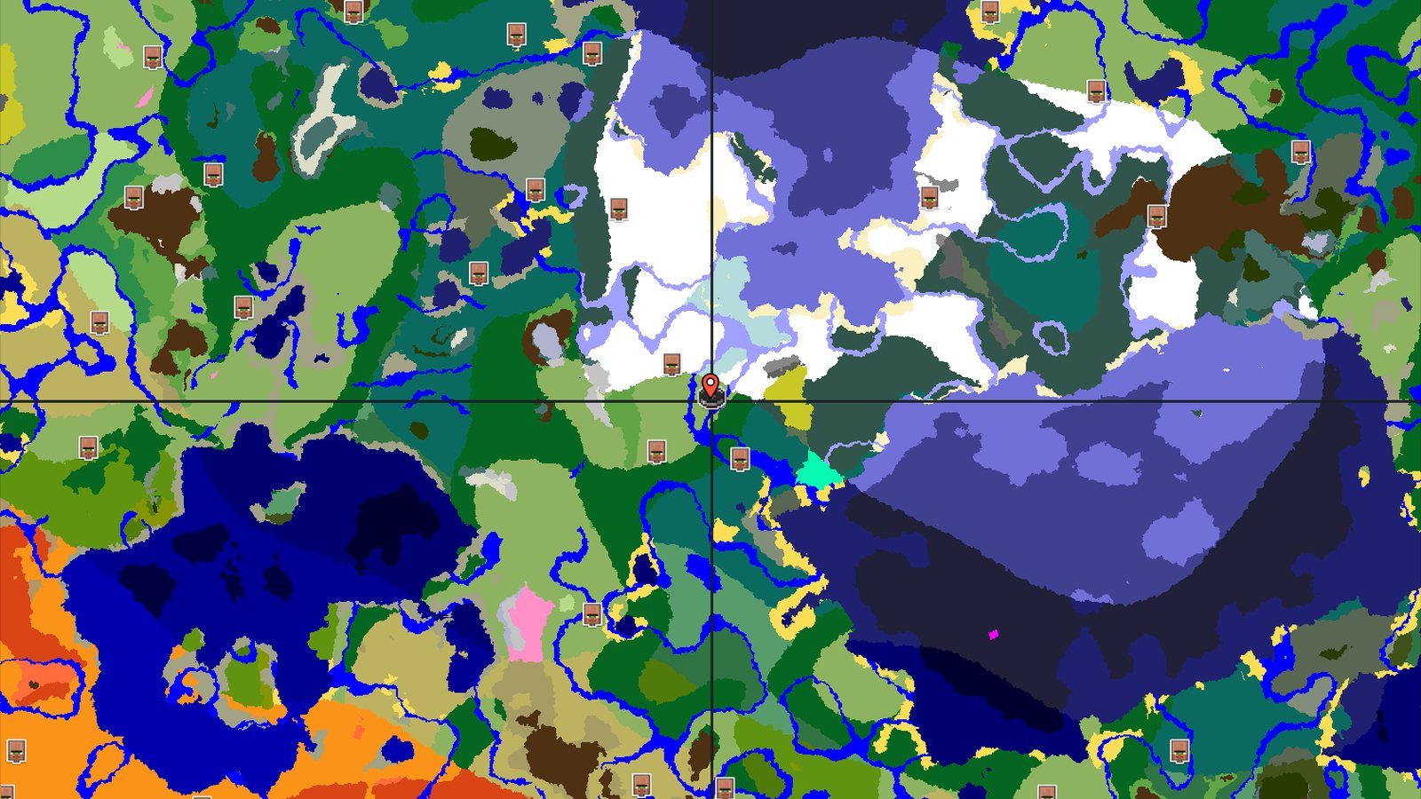 Ancient City Near Spawn, Vast Ice Spikes Biome — Minecraft seed preview