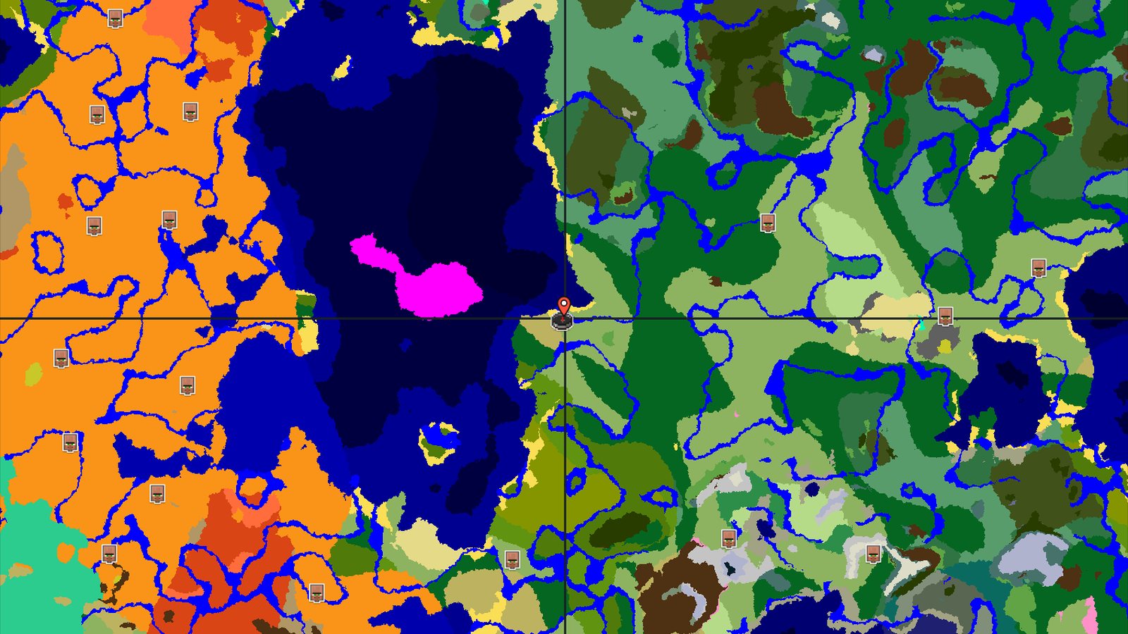 Mushroom Fields and a Sprawling Forest Near Spawn — Minecraft seed preview
