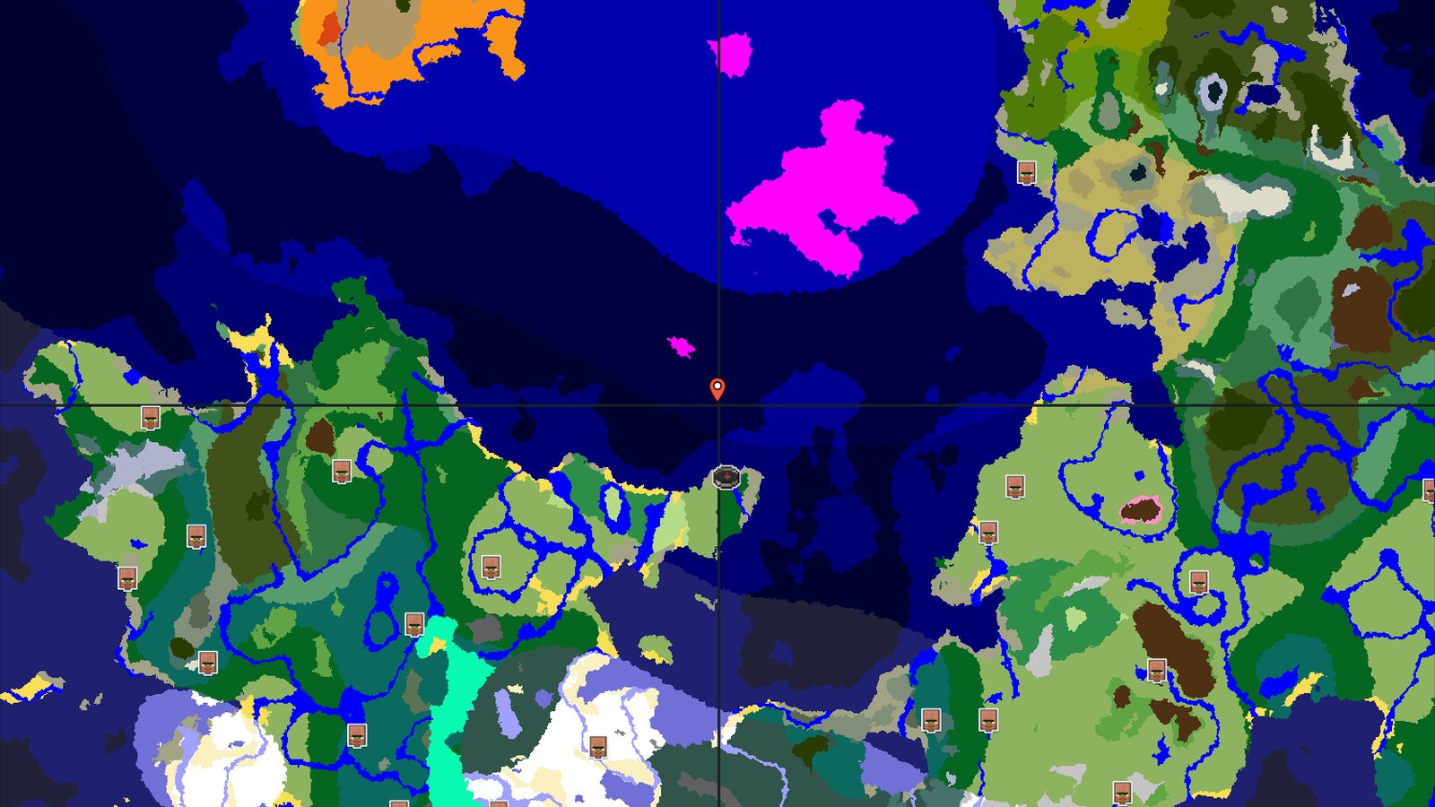 Spawn in a Forest with a Mushroom Island Nearby — Minecraft seed preview