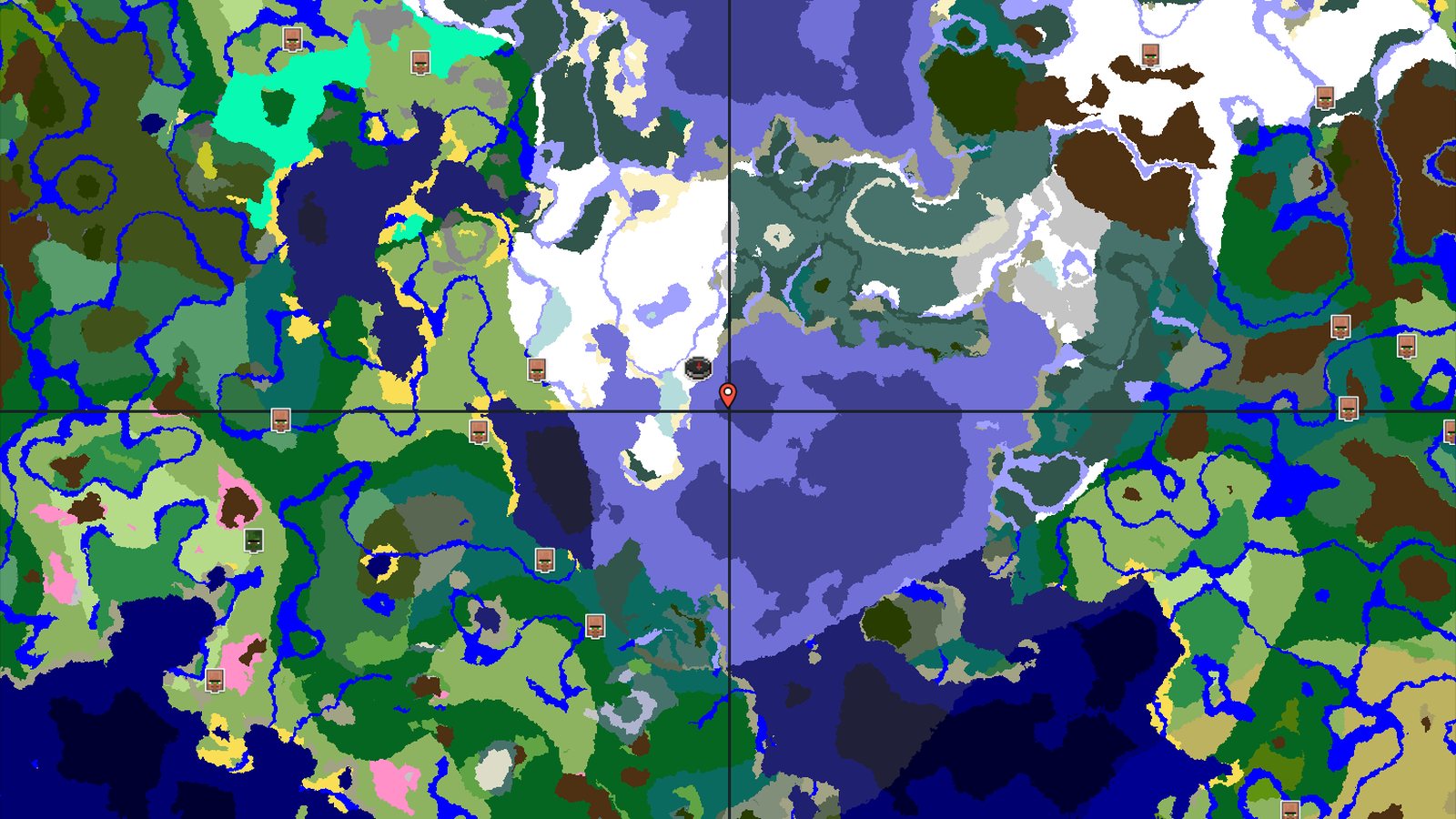 Frozen Ocean Start with Nearby Ice Spikes and Trial Chambers — Minecraft seed preview
