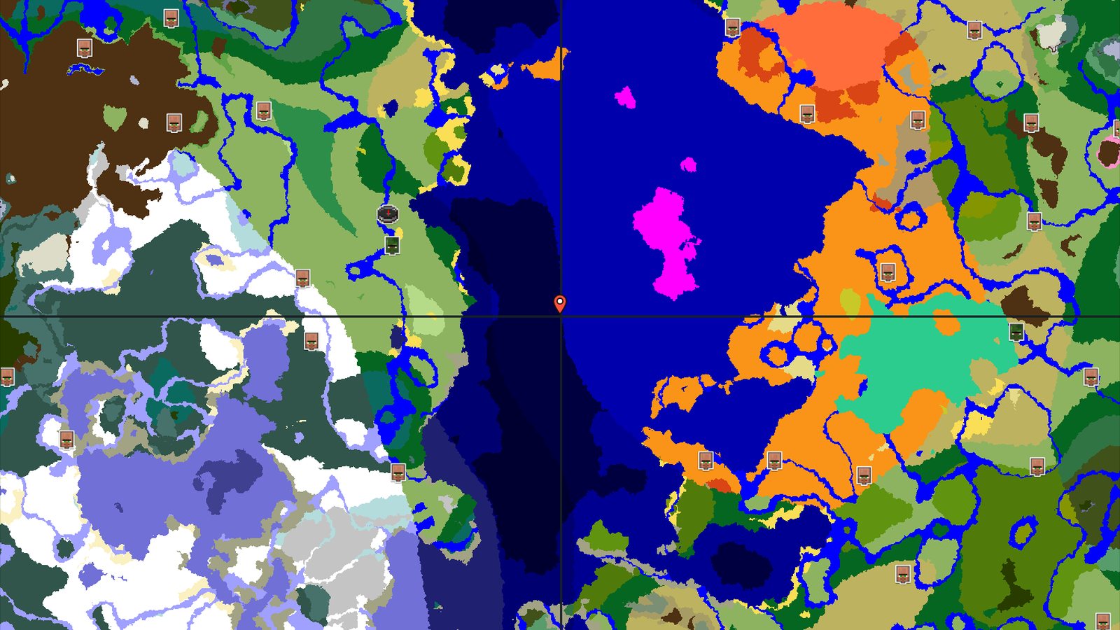 Mushroom Fields and Abandoned Village Nearby — Minecraft seed preview
