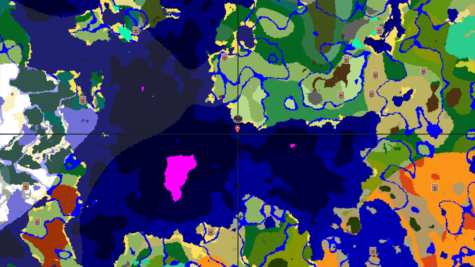 Deep Ocean with Close Structures — Minecraft seed preview