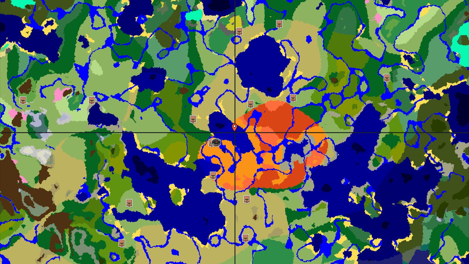 Desert Spawn with a Nearby Village and Badlands — Minecraft seed preview