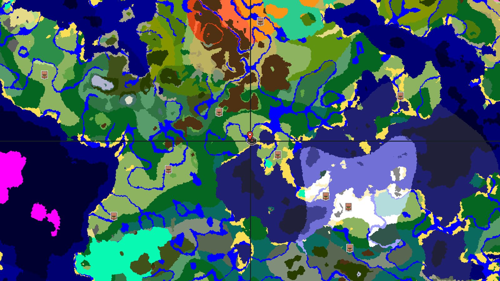 Dappled Forest and Village Near Cold Ocean — Minecraft seed preview