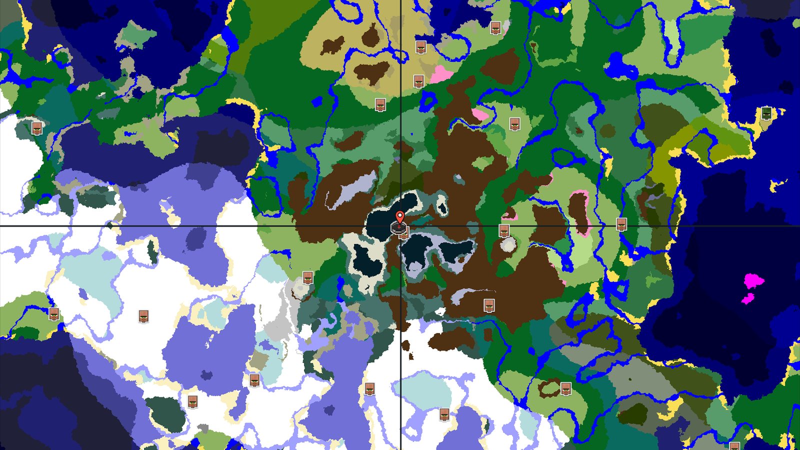 Spawn in Taiga, Walk to a Village, Live in the Mountains — Minecraft seed preview