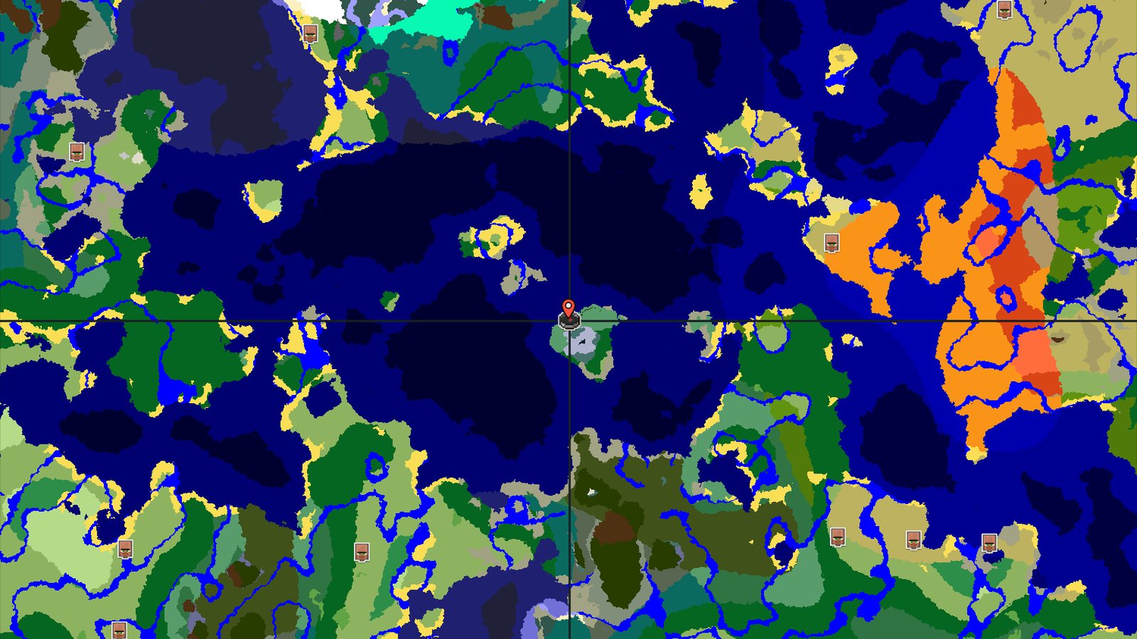 Spawn in a Birch Forest with Nearby Snowy Peaks — Minecraft seed preview