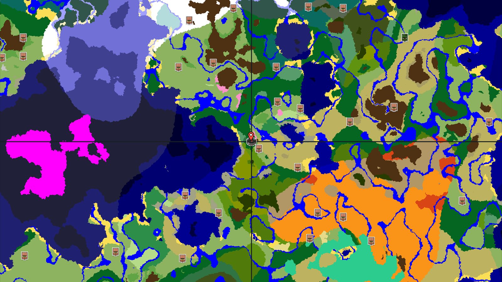 Cherry Grove Village Start — Minecraft seed preview