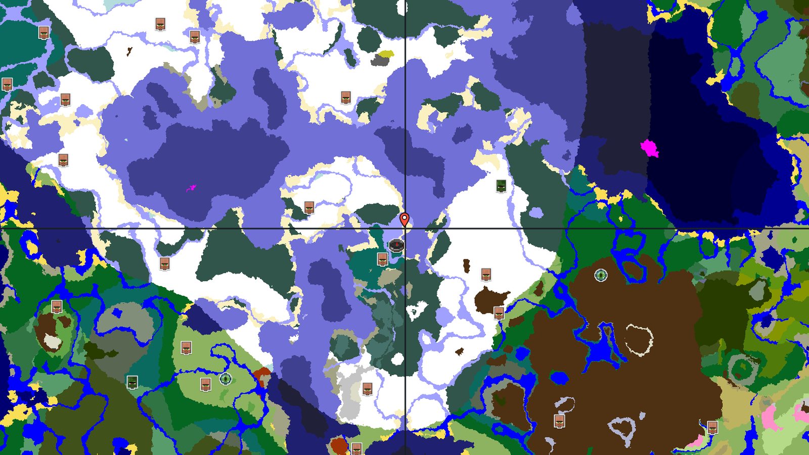 Taiga Island with Nearby Village — Minecraft seed preview