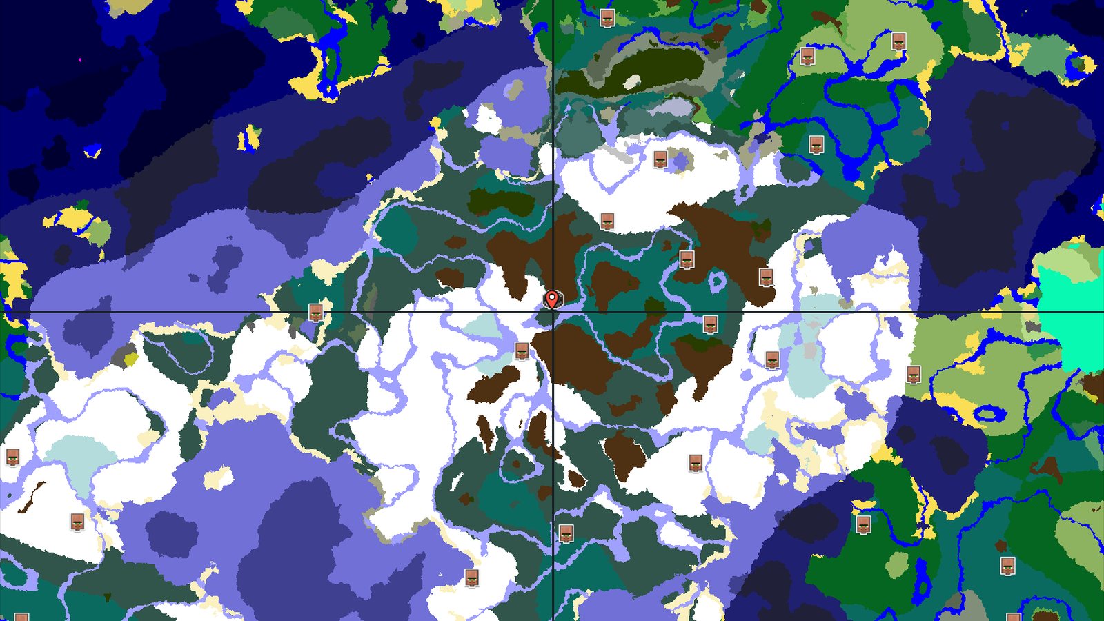 Pillager Outpost Near Snowy Taiga Spawn — Minecraft seed preview