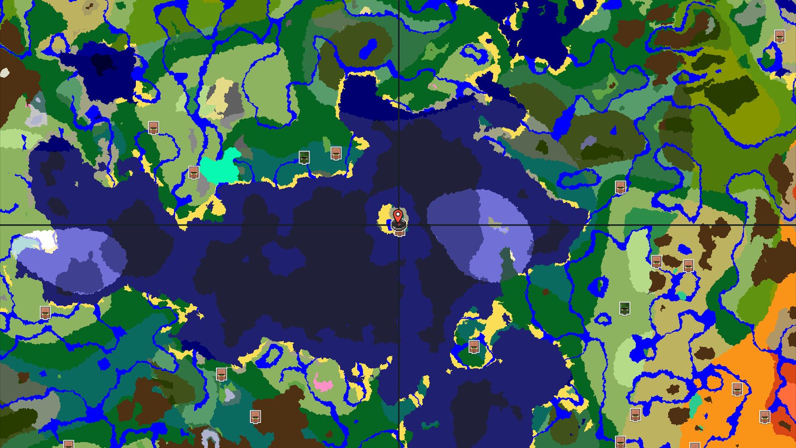 An Island Start with Quick Village Access — Minecraft seed preview