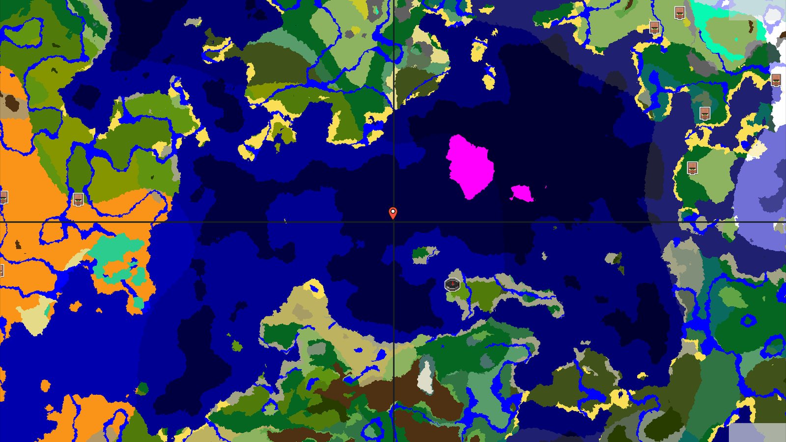 Sparse Jungle Island with a Far Mushroom Fields — Minecraft seed preview