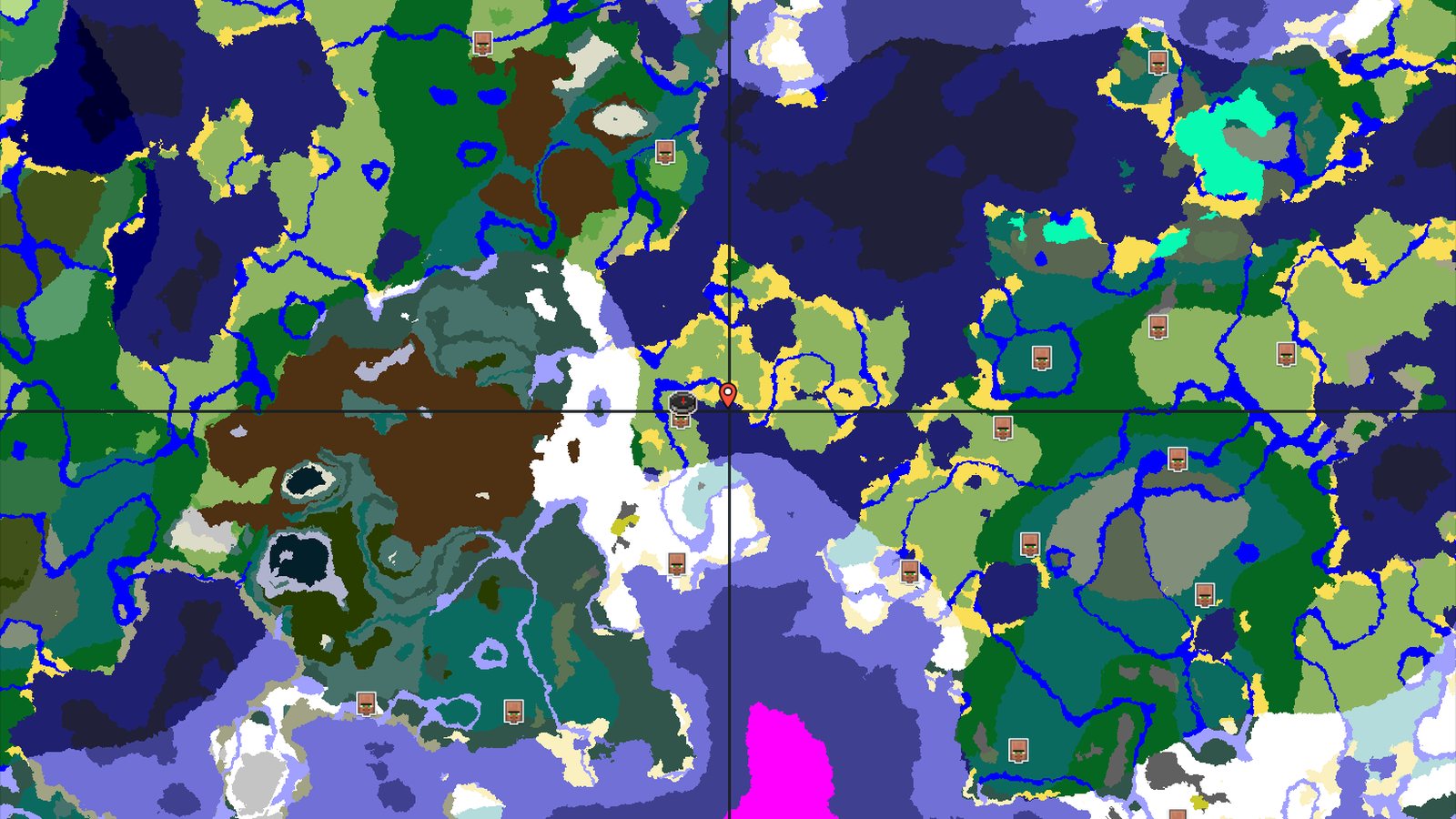Village with Nearby Ice Spikes and Ancient City — Minecraft seed preview