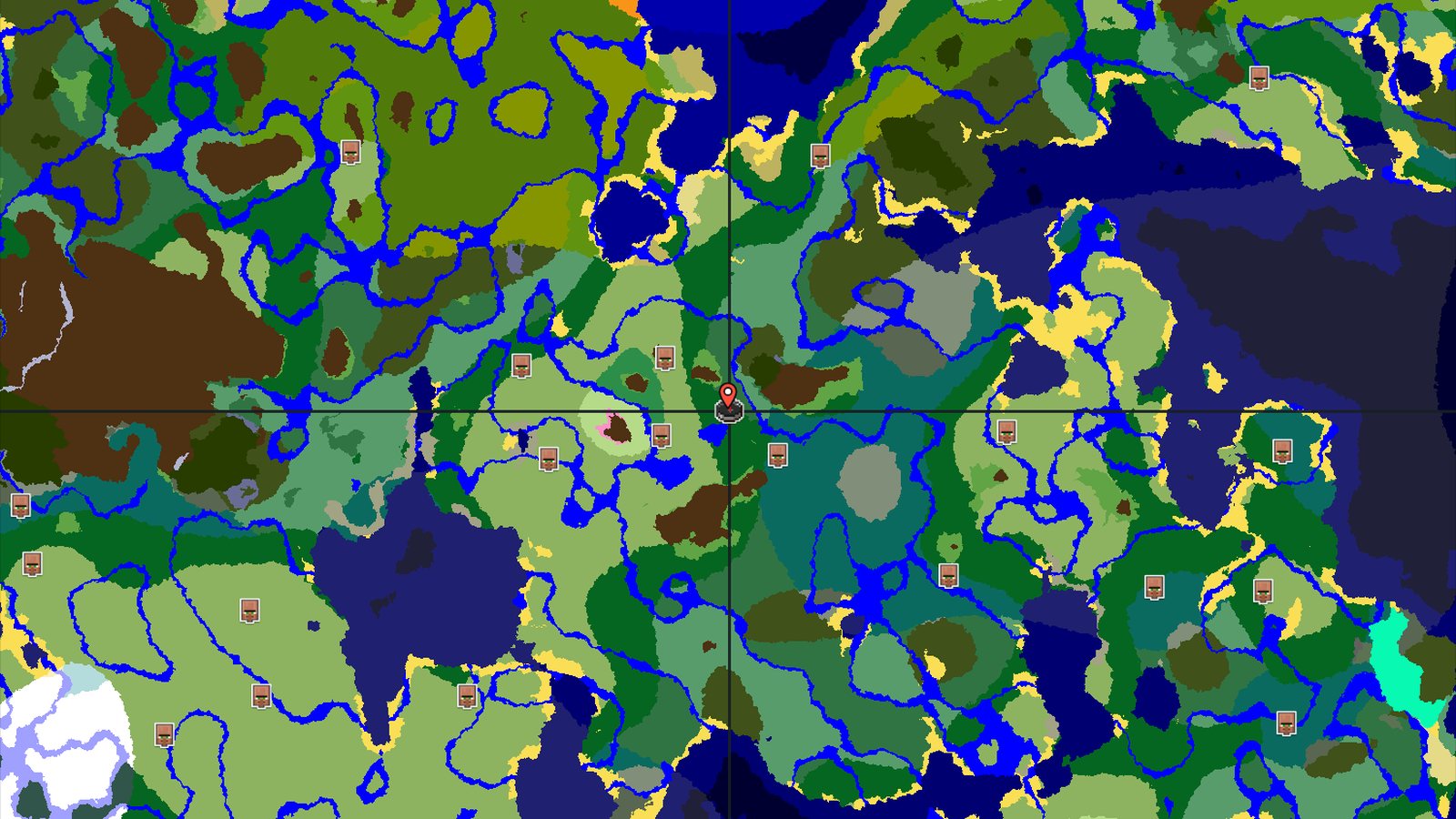 Woodland Mansion near a Birch Forest Spawn — Minecraft seed preview