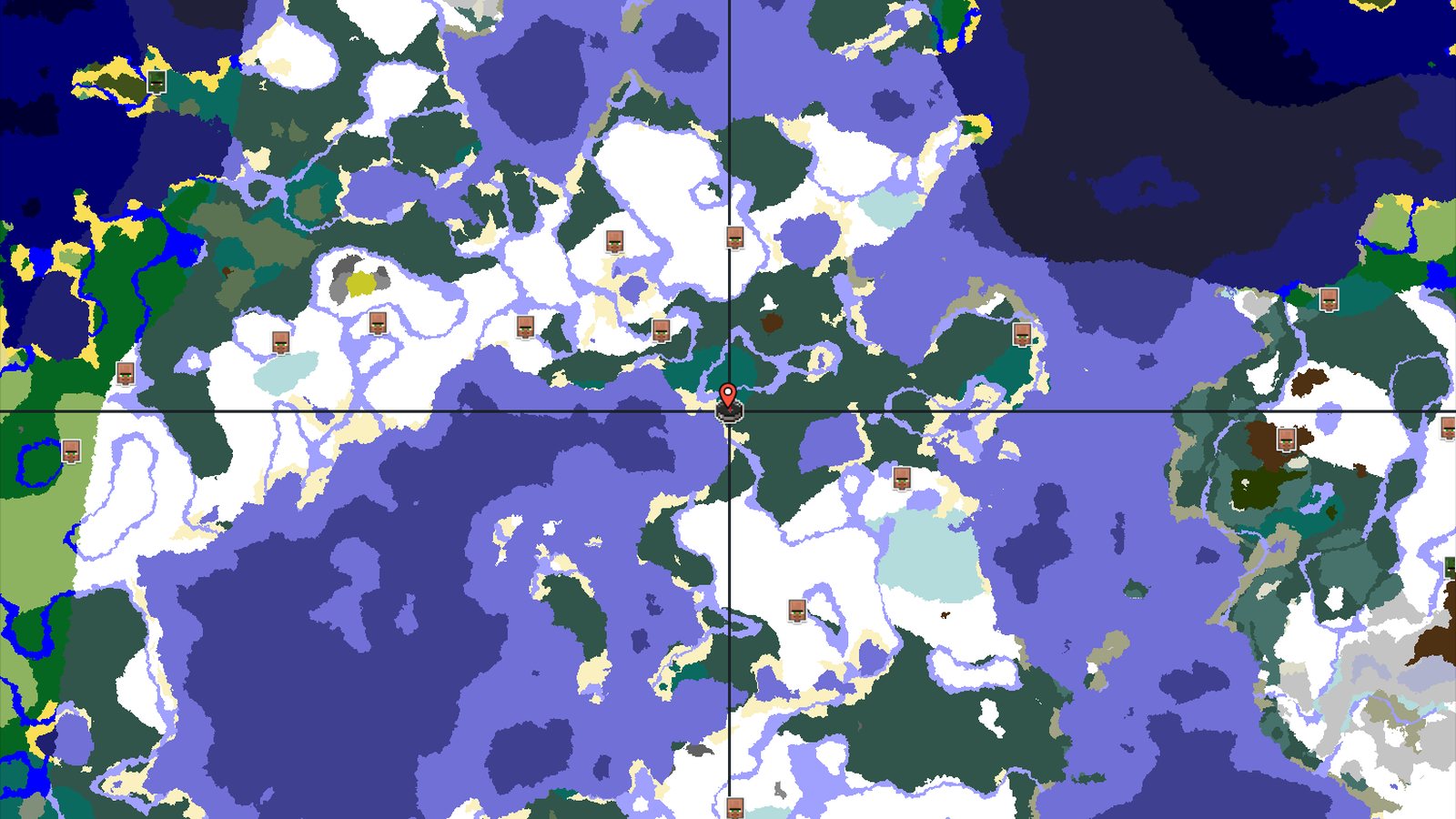 Taiga Spawn with Nearby Ruined Portal — Minecraft seed preview
