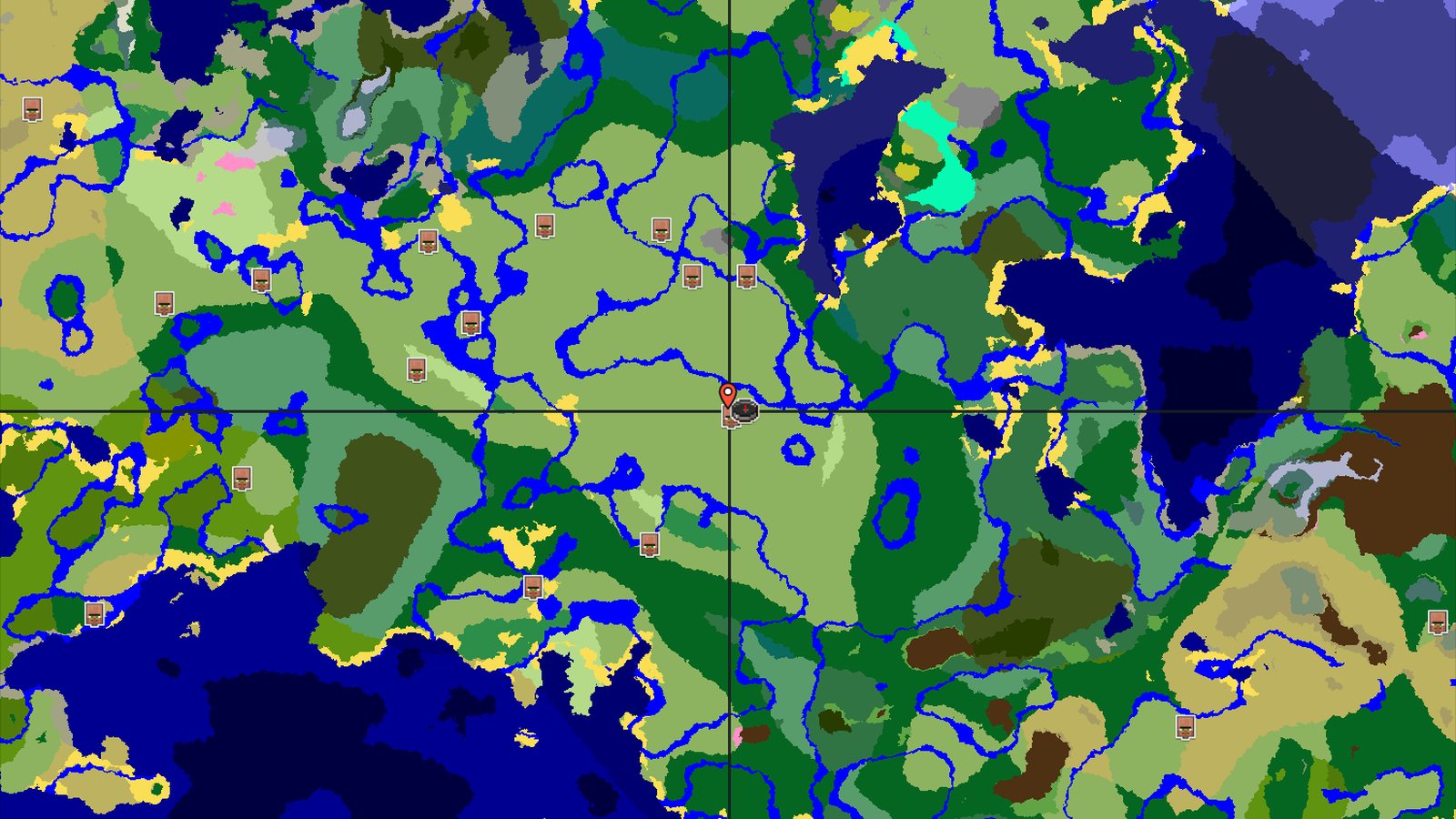 Close Mineshaft and Village in a Rolling Plains — Minecraft seed preview