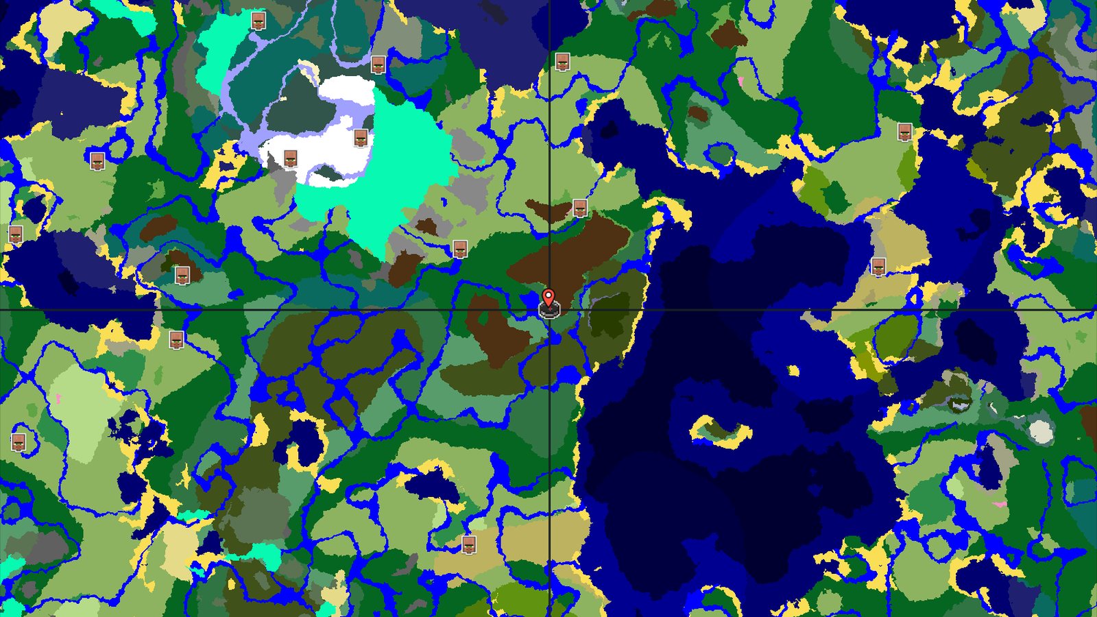 Valley Ringed by Dark Forest and Plains — Minecraft seed preview