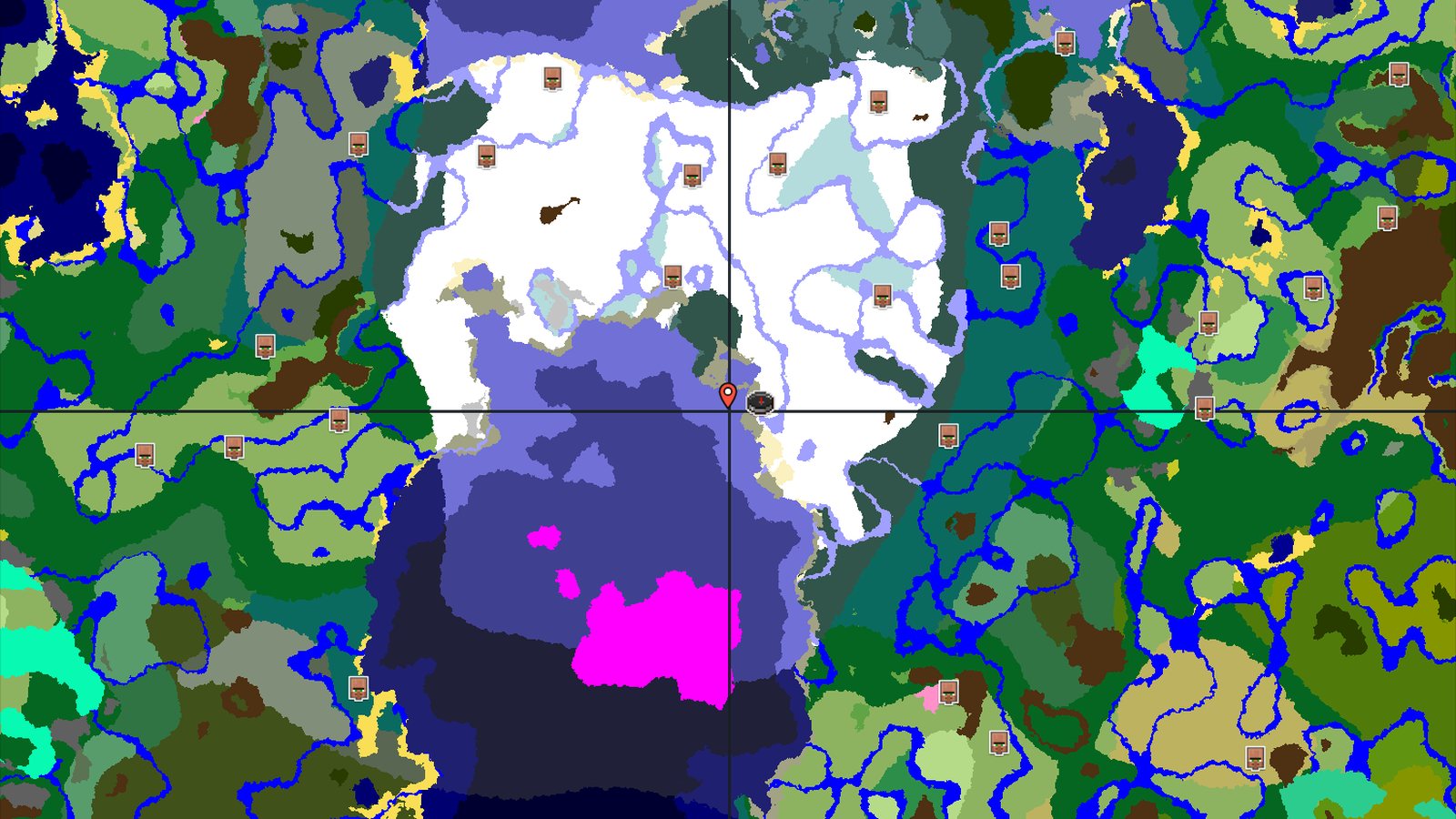 Spawn Near a Mushroom Fields Isle in a Snowy Expanse — Minecraft seed preview