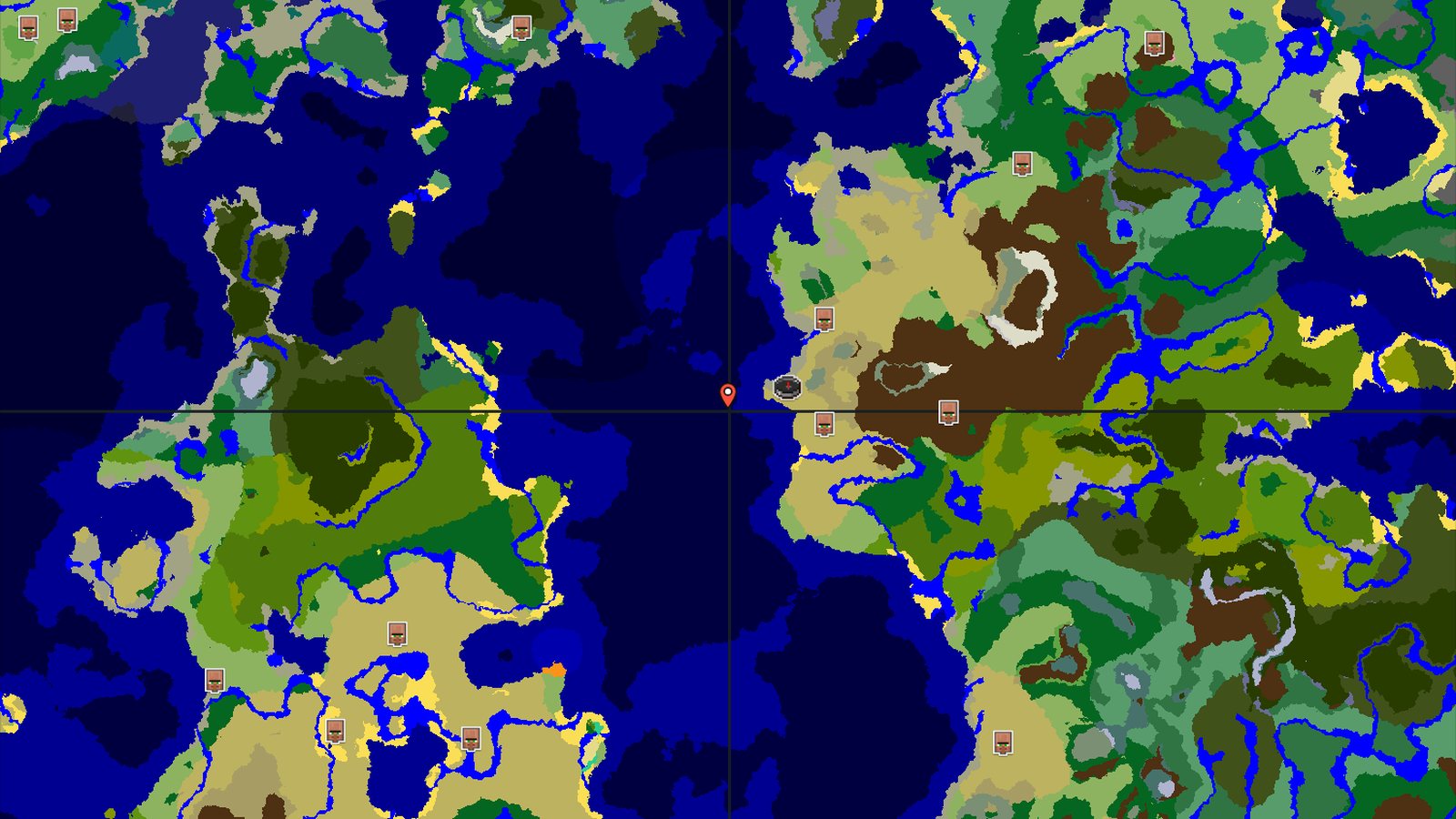 Savanna Start with Nearby Ocean Ruins and Mineshaft — Minecraft seed preview