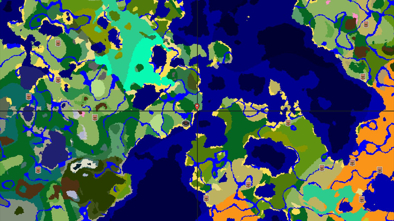 Forest Spawn with Flower Forest and Jungle Nearby — Minecraft seed preview