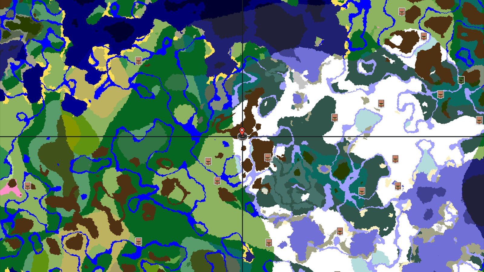 Snowy Plains Spawn with Nearby Ancient City — Minecraft seed preview