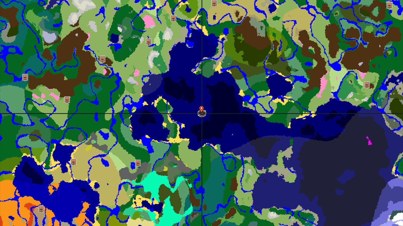 Ocean Island Start with Nearby Old Growth Birch and Trial Chambers — Minecraft seed preview