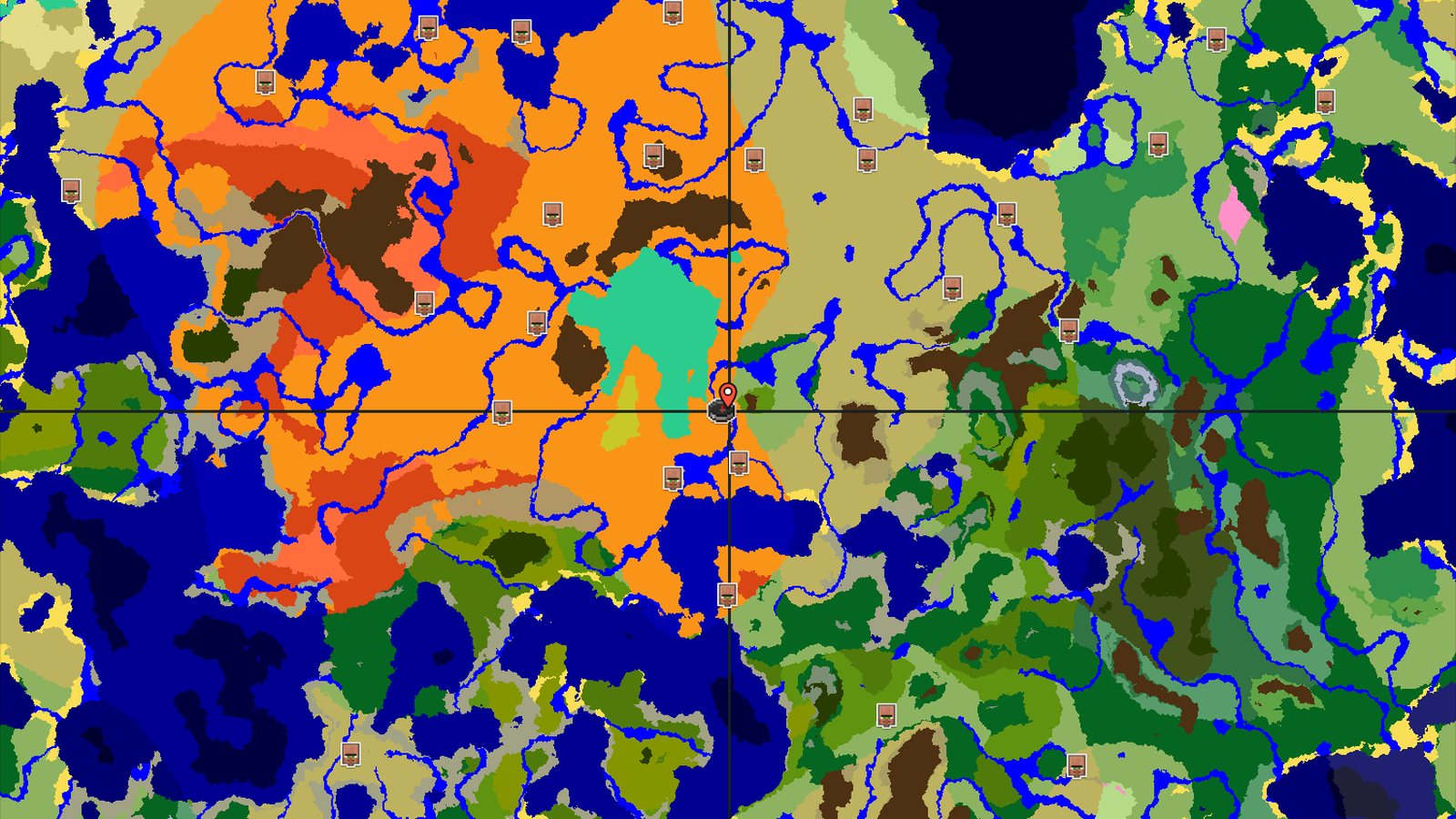 Desert with Nearby Mangrove Swamp and Trial Chambers — Minecraft seed preview