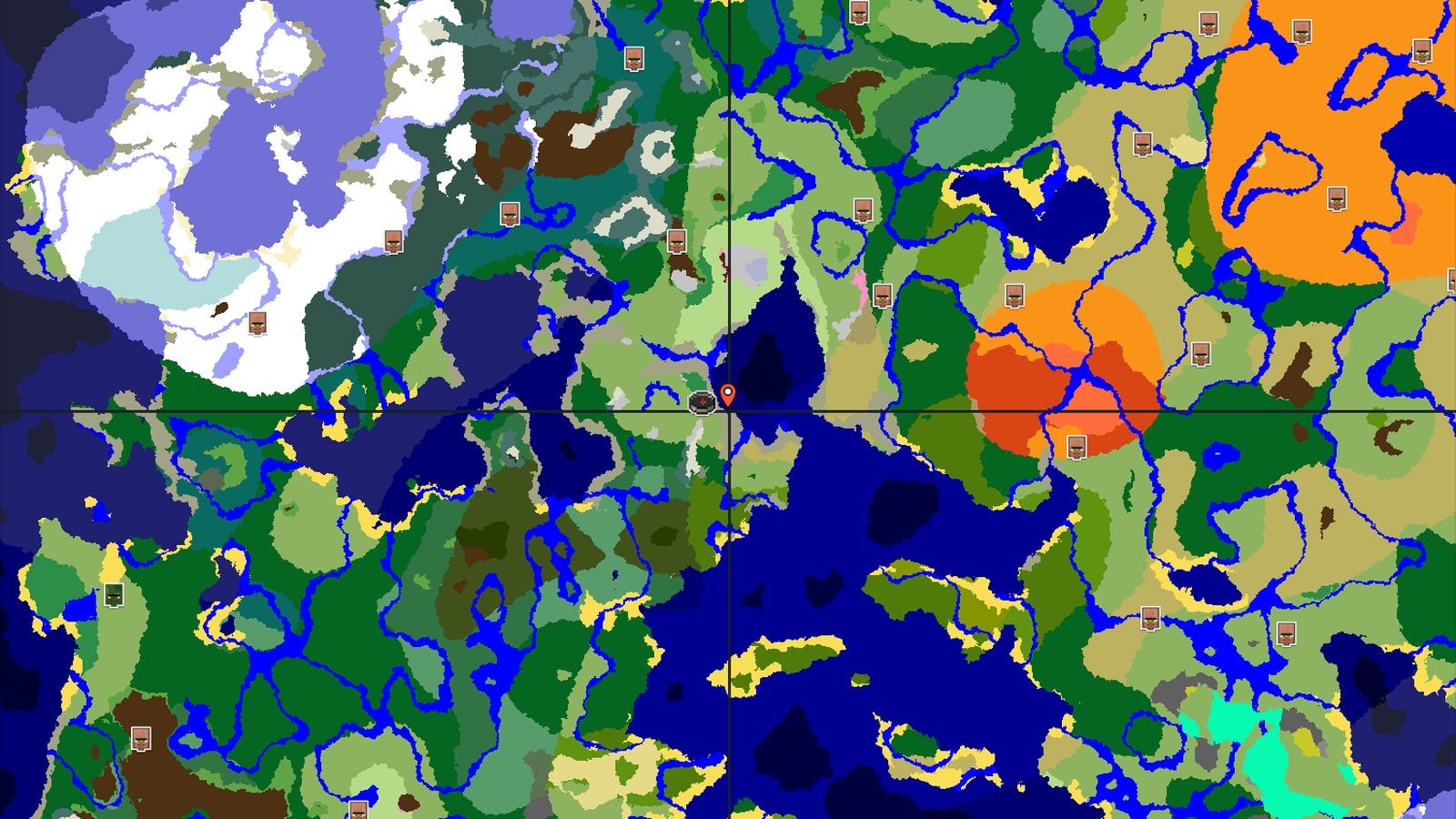 Spawn in a Plains, Explore Jagged Peaks and Dark Forests — Minecraft seed preview