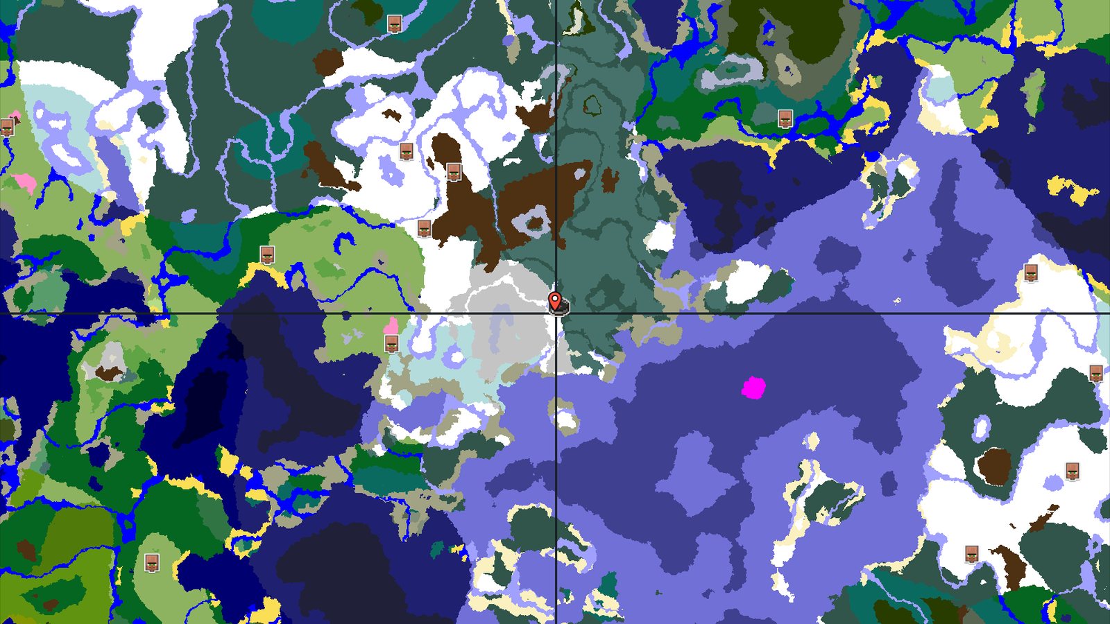 Snowy Plains Spawn with Nearby Ancient City — Minecraft seed preview