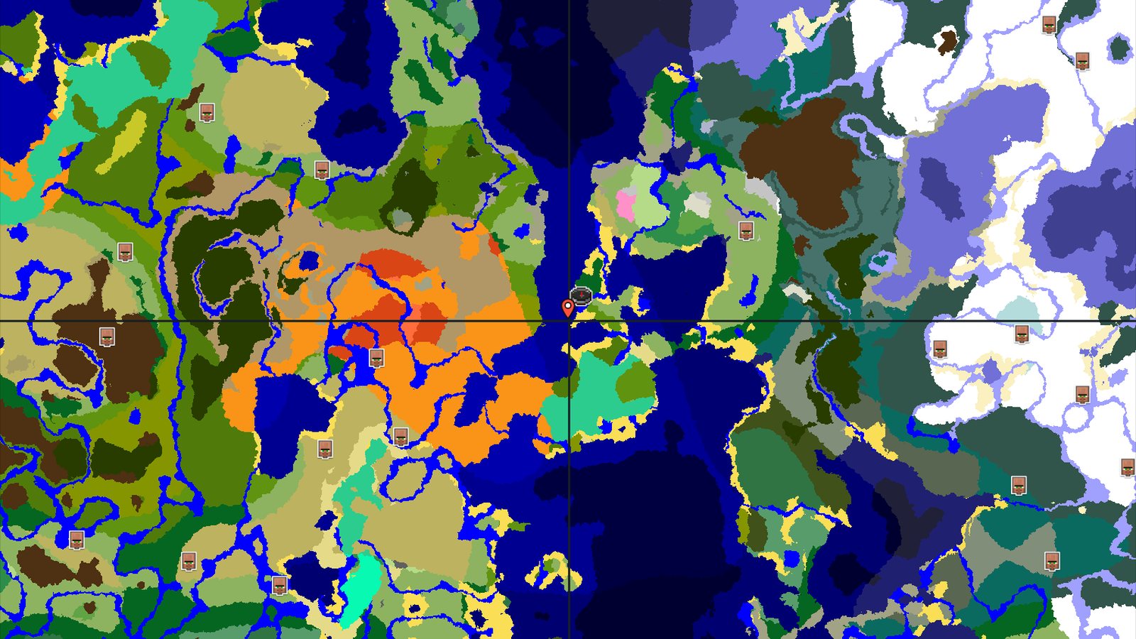 Bamboo Jungle and Badlands Near a Beach Spawn — Minecraft seed preview