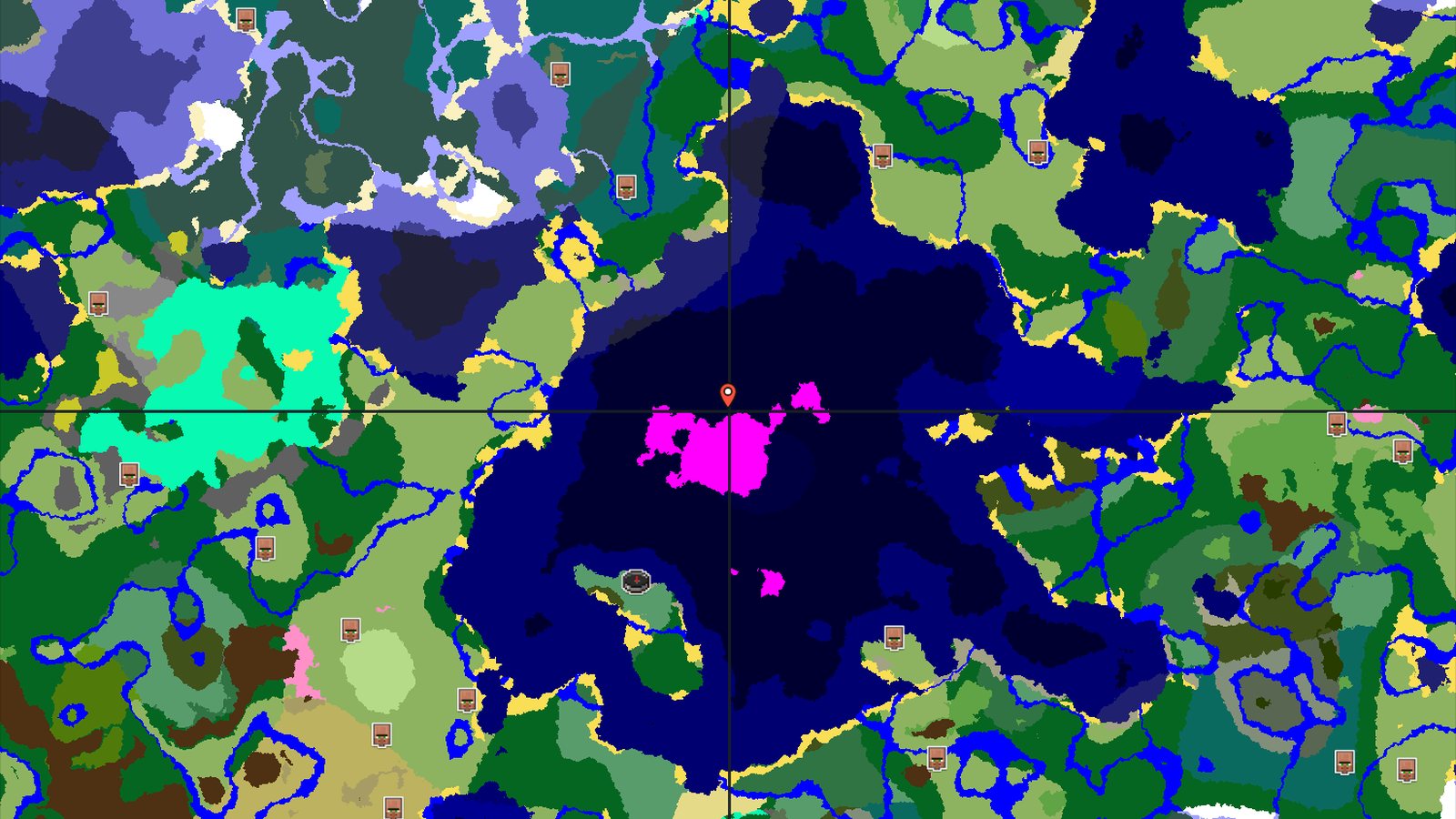 Mushroom Fields and Ocean Monument Seed — Minecraft seed preview