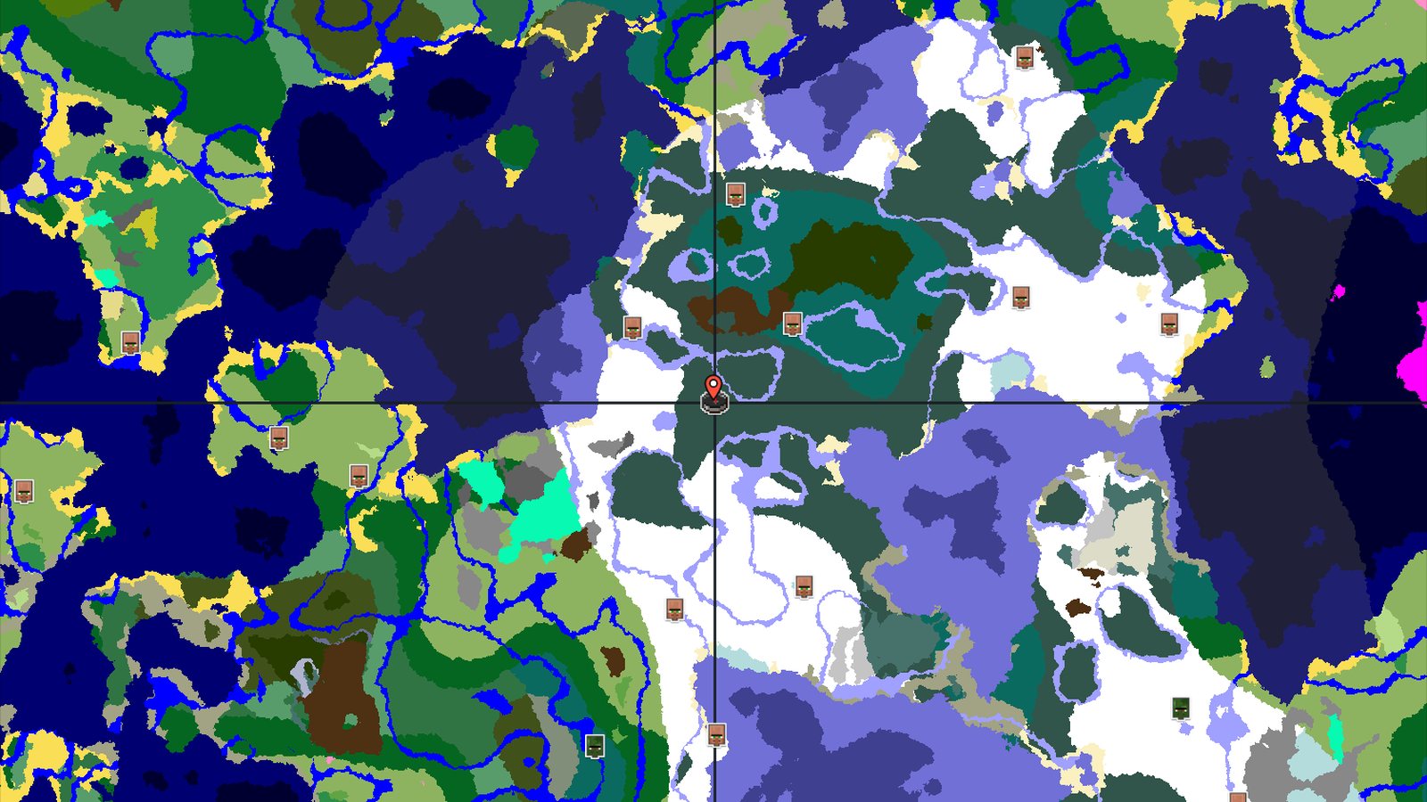 A Snowy Start with Close Structures — Minecraft seed preview