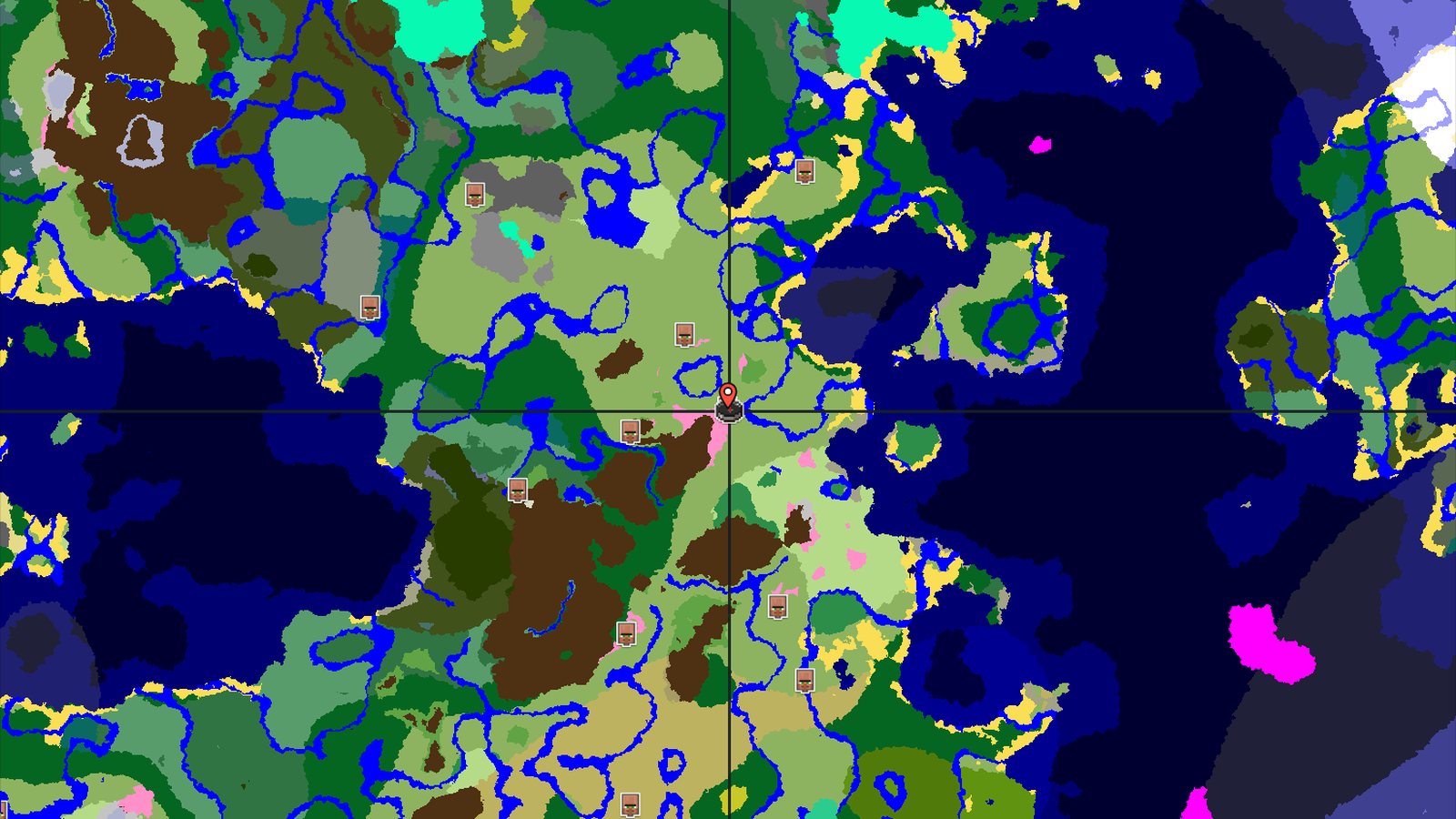 Cherry Grove and Village Near Spawn — Minecraft seed preview