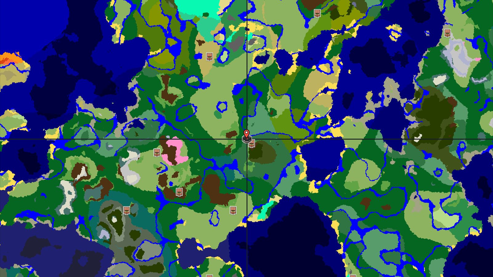 A Wooded Spawn with a Village and Mansion Nearby — Minecraft seed preview
