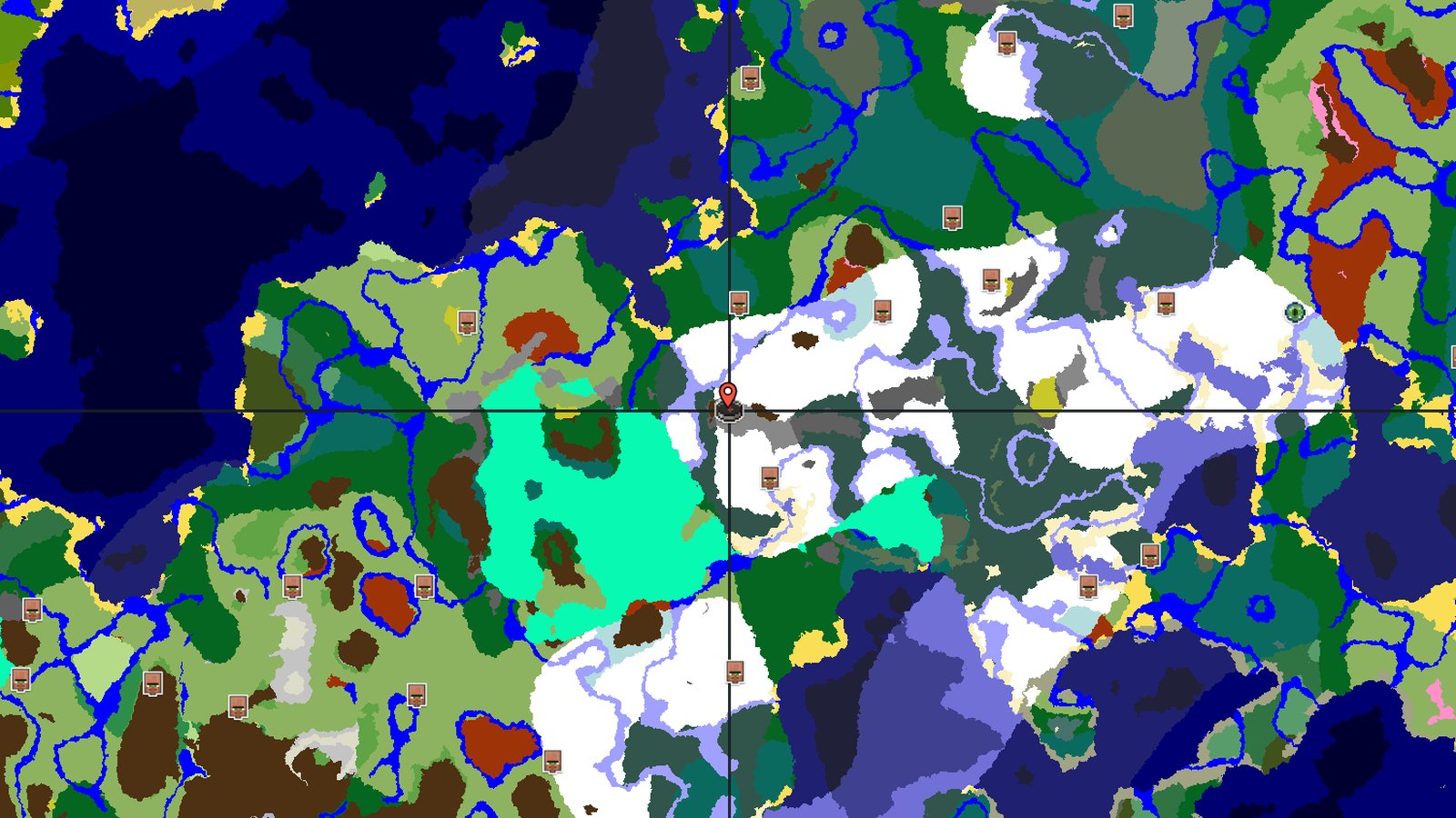 Windswept Gravelly Hills with Village — Minecraft seed preview