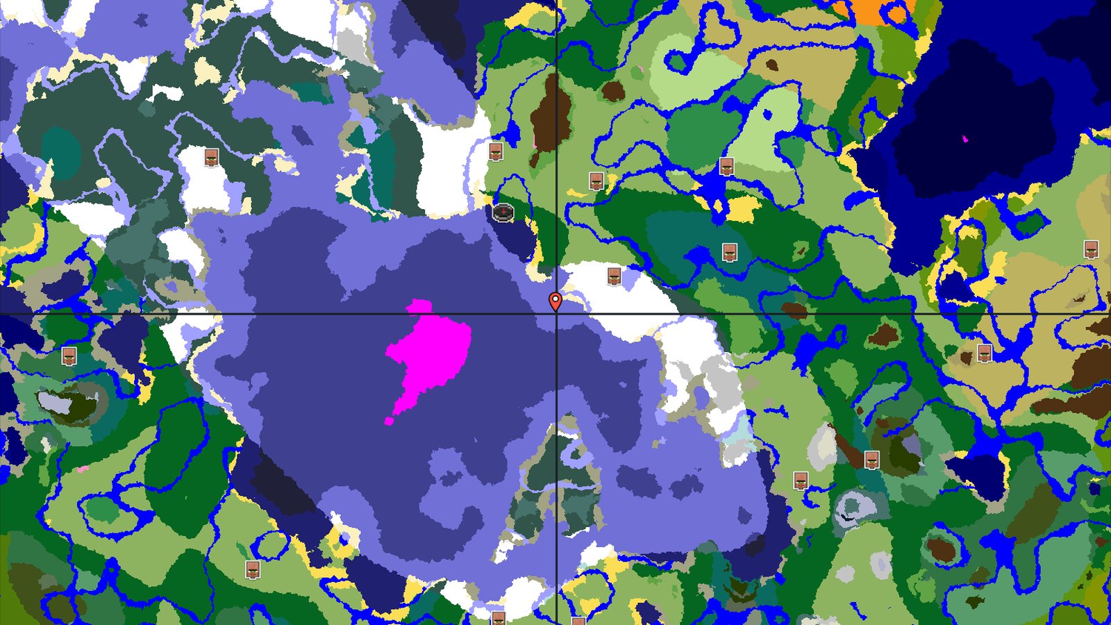 Frozen Ocean Start with a Nearby Mushroom Island — Minecraft seed preview
