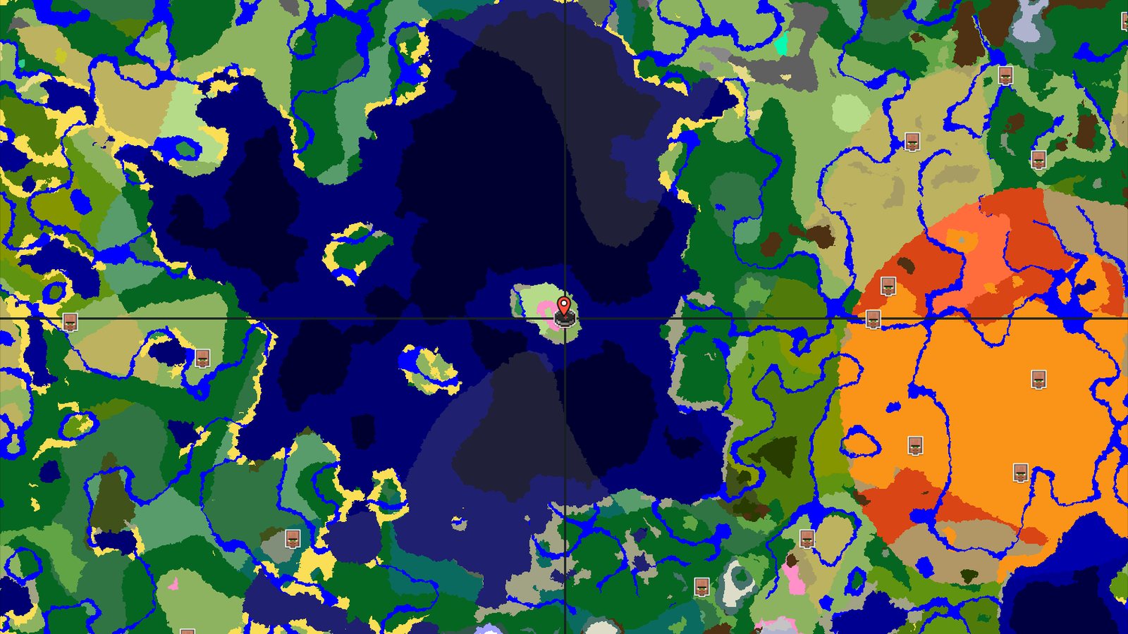 Spawn Near a Cherry Grove Island — Minecraft seed preview