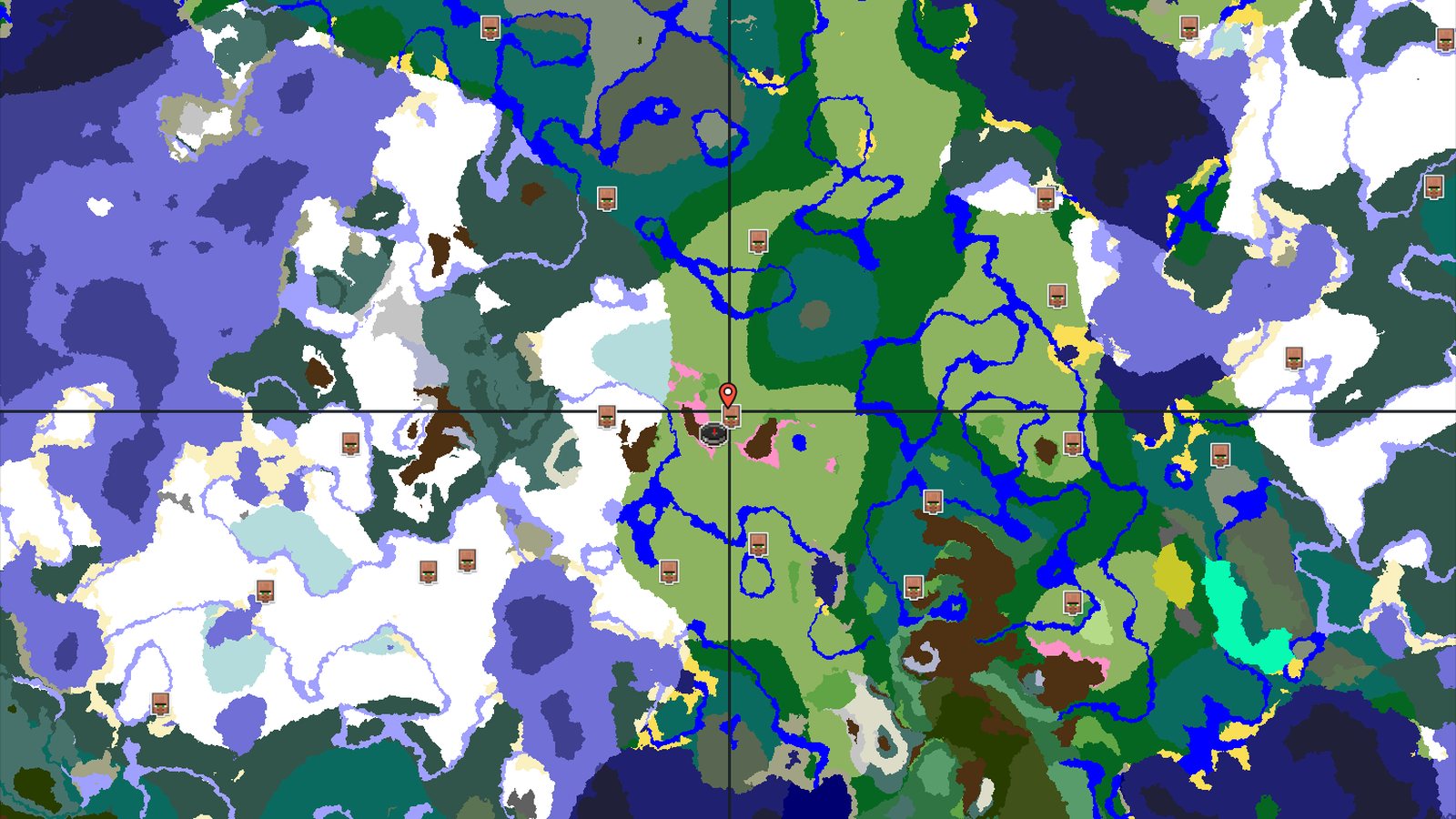 Cherry Grove and Ice Spikes Near a Plains Spawn — Minecraft seed preview