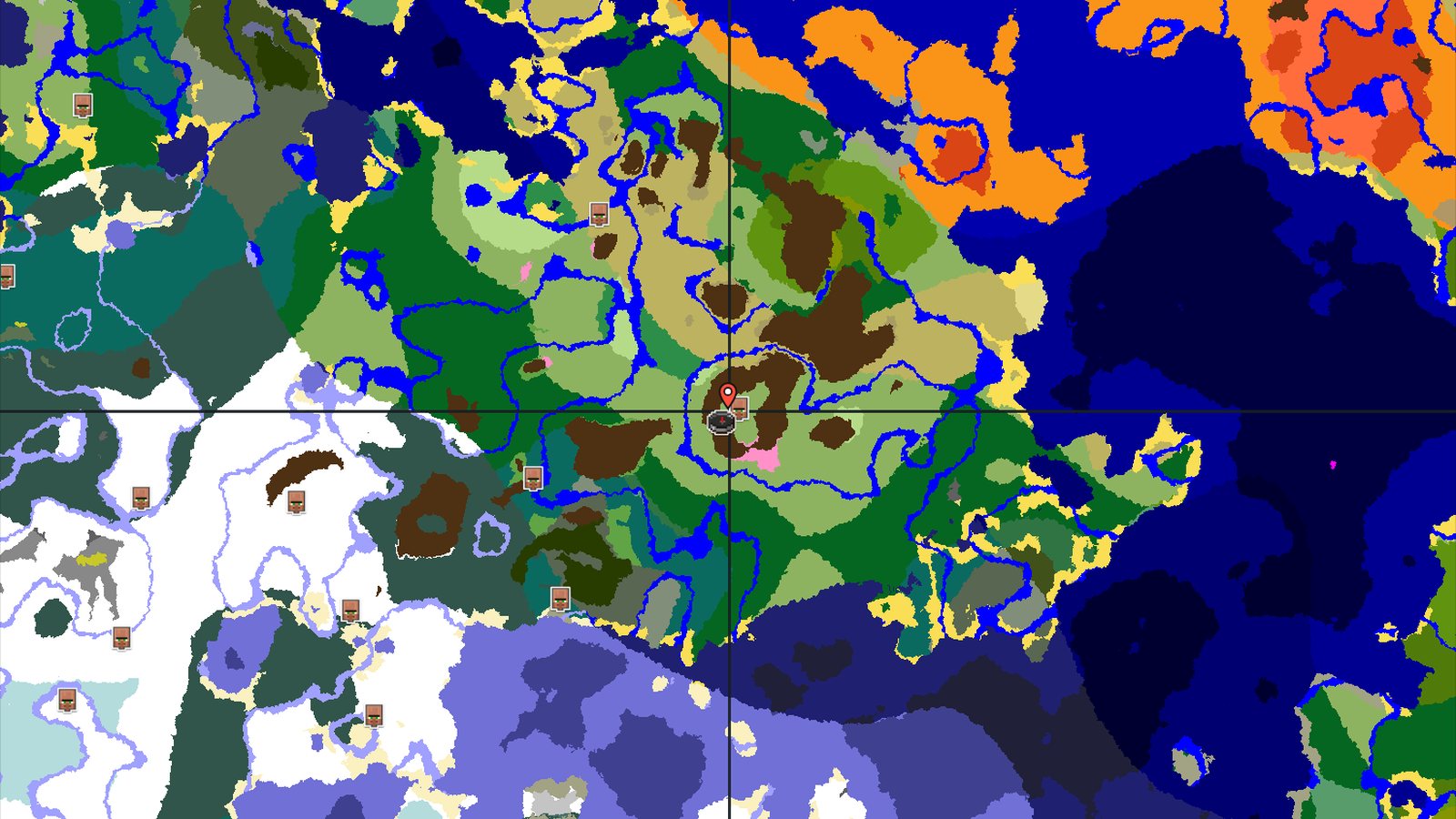 Cherry Grove Spawn and Nearby Structures Galore — Minecraft seed preview