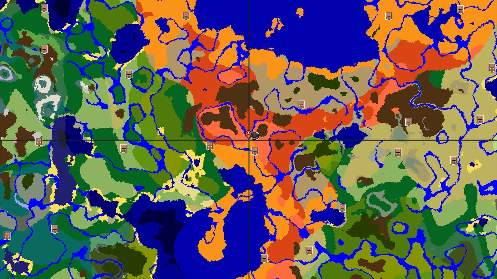Eroded Badlands Spawn with Close Village and Nether — Minecraft seed preview