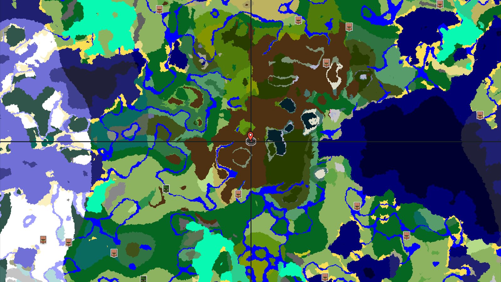 Jungle Spawn Near Ancient City and Snowy Peaks — Minecraft seed preview