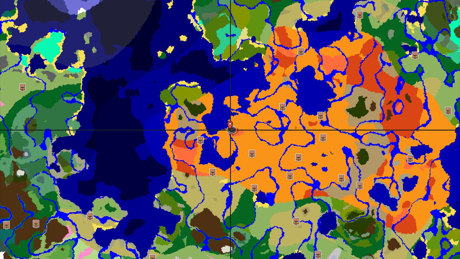 Desert Spawn with Nearby Eroded Badlands — Minecraft seed preview