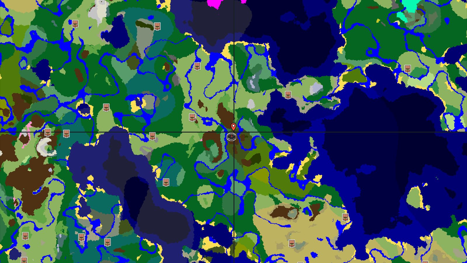Spawn in a Dark Forest with a Cherry Grove nearby — Minecraft seed preview