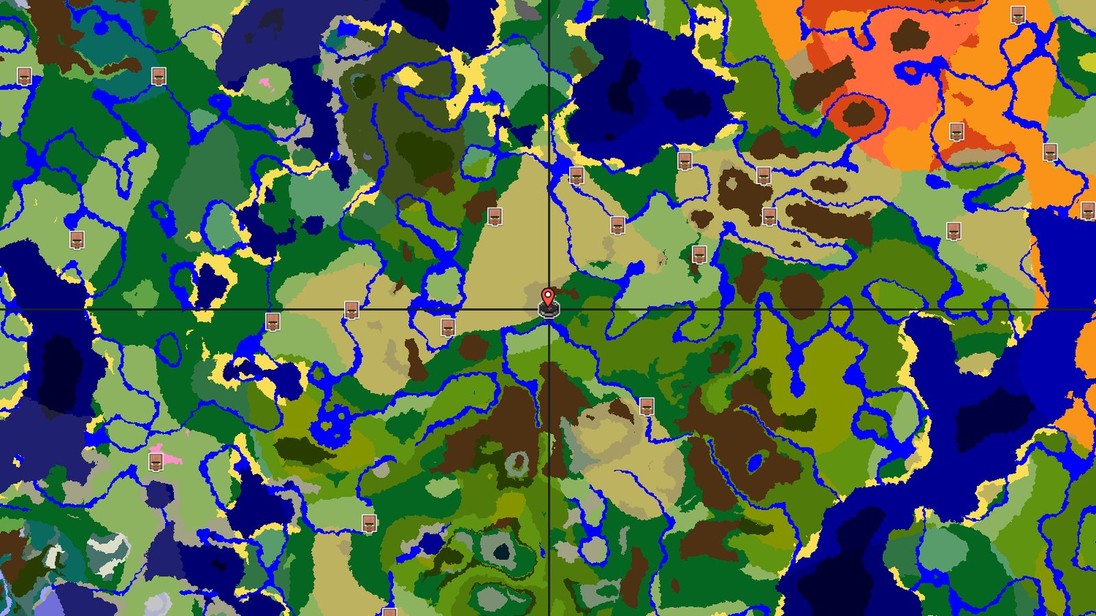 Trial Chambers in a Forested Crater — Minecraft seed preview