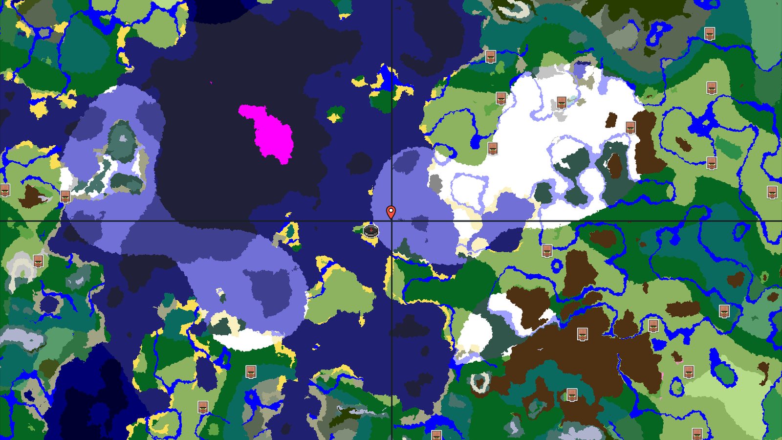 A Distant Mushroom Fields with Nearby Trial Chambers — Minecraft seed preview