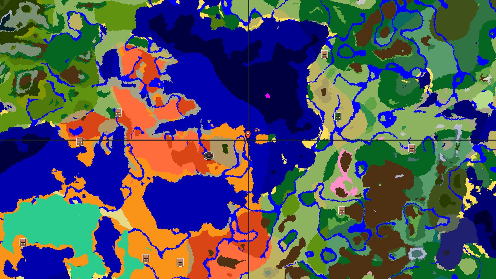 Badlands and Desert Island Adventure — Minecraft seed preview